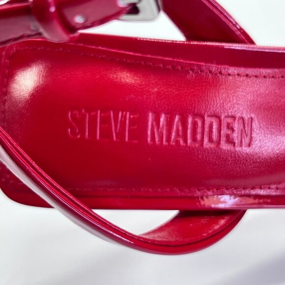 Steve Madden Lilac Pink Velvet Heels Size 7.5 Stiletto Ankle Strap High Heel - Picture 11 of 16